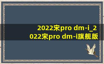 2022宋pro dm-i_2022宋pro dm-i旗舰版